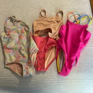 Girls swim suits one pieces